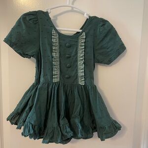 Numi 6-12 Month Green Holiday Dress